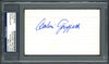 Calvin Griffith Autographed 3x5 Index Card Minnesota Twins Owner PSA/DNA #83862552