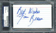 Tim Brown Autographed 3x5 Index Card Oakland Raiders "Best Wishes" PSA/DNA #83721318