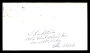 Fred "Freddie" Lindstrom Autographed 3.5x6.5 Envelope Cincinnati Reds SKU #196220