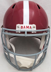 Mac Jones Autographed Alabama Crimson Tide Red Full Size Replica Speed Helmet Beckett BAS Witness Stock #206520