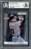 Chipper Jones Autographed 2013 Panini Prizm Card #200 Atlanta Braves Beckett BAS #13020971