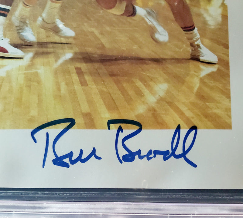 Bill Bradley Autographed 8.5x11 Photo Sheet New York Knicks Beckett BAS Stock #196065
