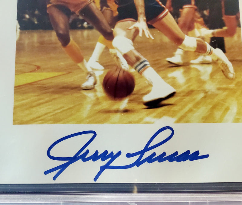 Jerry Lucas Autographed 8.5x11 Photo Sheet New York Knicks Beckett BAS Stock #196070