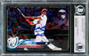 Juan Soto Autographed 2018 Topps Chrome Update Rookie Card #HMT98 New York Mets Beckett BAS #14231634