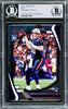 Mac Jones Autographed 2021 Panini Absolute Red Rookie Card #109 New England Patriots Beckett BAS #14231769