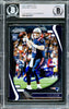 Mac Jones Autographed 2021 Panini Absolute Rookie Card #109 New England Patriots (Smudged) Beckett BAS #14231817