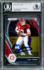Mac Jones Autographed 2021 Panini Prizm Draft Picks Rookie Card #104 Alabama Crimson Tide Beckett BAS #14231887
