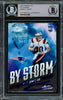 Mac Jones Autographed 2021 Panini Absolute By Storm Rookie Card #BST-9 New England Patriots Beckett BAS #14231896