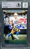Justin Herbert Autographed 2020 Chronicles Panini Green Parallel Rookie Card #PA-3 Los Angeles Chargers Auto Grade Gem Mint 10 Beckett BAS #14243046