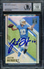 Justin Herbert Autographed 2021 Panini Donruss Elite Refractor Card #30 Los Angeles Chargers Auto Grade Gem Mint 10 Beckett BAS #14243356