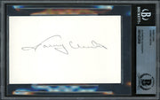 Johnny Unitas Autographed 3x5 Index Card Baltimore Colts Beckett BAS #14232608