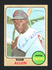 Hank Allen Autographed 1968 Topps Card #426 Minnesota Twins SKU #163961