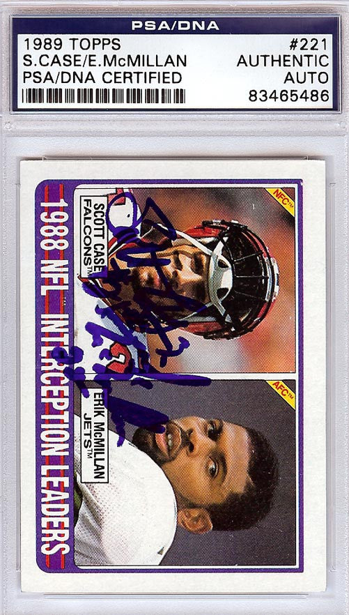 Scott Case & Erick McMillan Autographed 1989 Topps Card #221 PSA/DNA #83465486