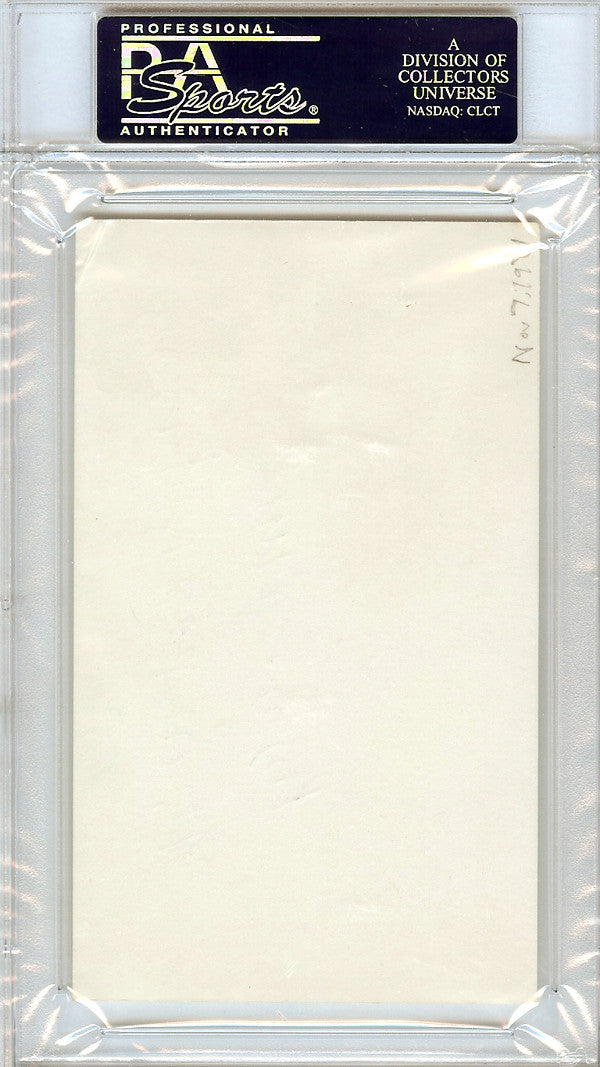 Jim Crowley Autographed 3x5 Index Card "Every Good Wish" Notre Dame Four Horsemen PSA/DNA #83706743