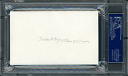 Scotty Morrison Autographed 3x5 Index Card NHL Referee & President "HHOF '99" PSA/DNA #83721092