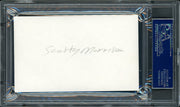 Scotty Morrison Autographed 3x5 Index Card NHL Referee & President "HHOF '99" PSA/DNA #83721093