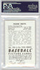 Frank Smith Autographed 1952 Bowman Reprints Card #186 Cincinnati Reds Signed Twice PSA/DNA #83826076