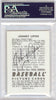 John Lipon Autographed 1952 Bowman Reprints Card #163 Detroit Tigers Signed Twice PSA/DNA #83826123