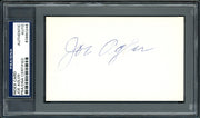 Joe Agler Autographed 3x5 Index Card Washington Senators PSA/DNA #83860248