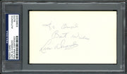 Luis Alvarado Autographed 3x5 Index Card Boston Red Sox, New York Mets "To Edward Best Wishes" PSA/DNA #83860305