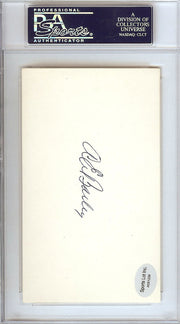 Gene Bailey Autographed 3x5 Index Card Boston Braves, Philadelphia A's Signed Twice PSA/DNA #83860351