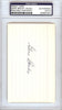 Gene Bailey Autographed 3x5 Index Card Boston Braves, Philadelphia A's Signed Twice PSA/DNA #83860352