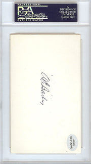 Gene Bailey Autographed 3x5 Index Card Boston Braves, Philadelphia A's Signed Twice PSA/DNA #83860352