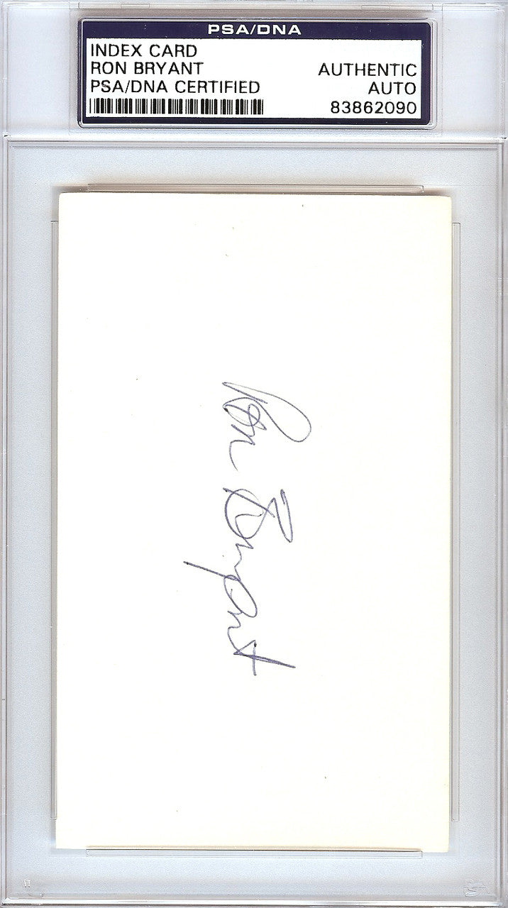 Ron Bryant Autographed 3x5 Index Card San Francisco Giants PSA/DNA #83862090