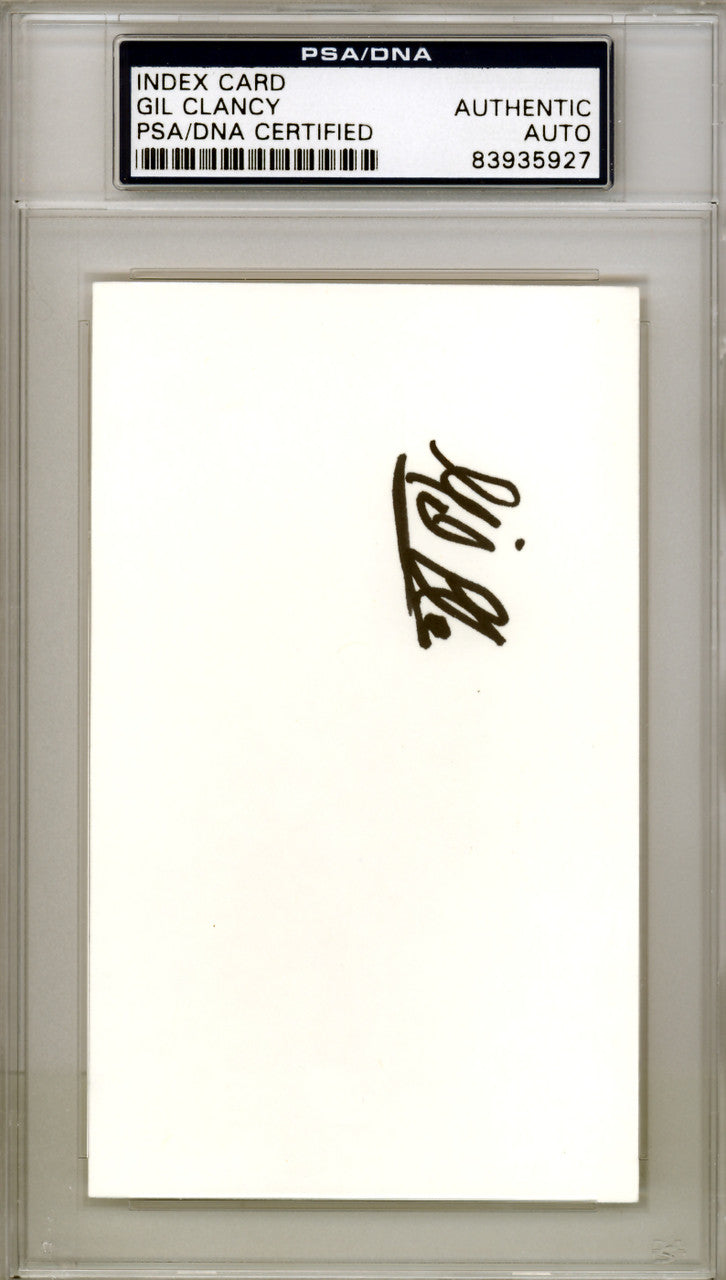 Gil Clancy Autographed 3x5 Index Card PSA/DNA #83935927