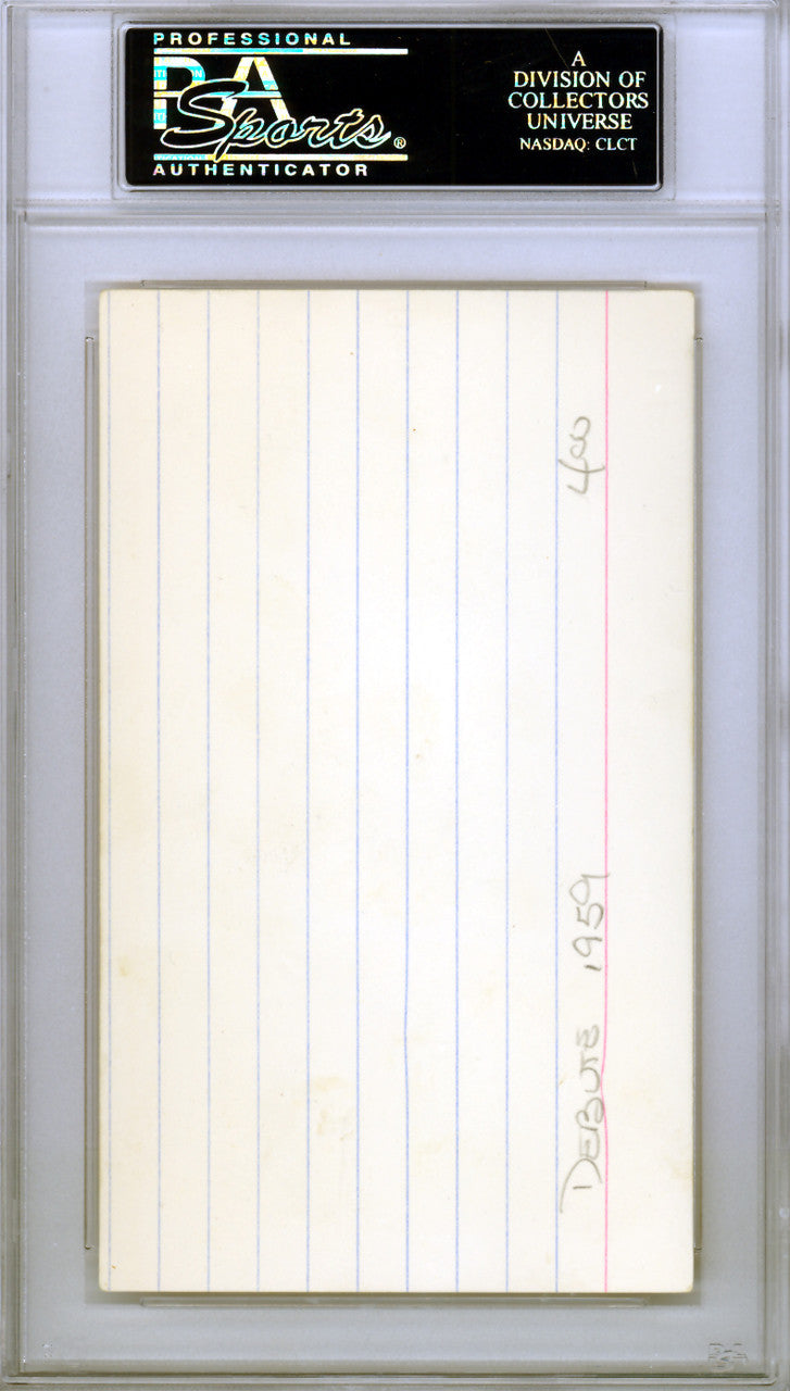 Don Gile Autographed 3x5 Index Card Boston Red Sox PSA/DNA #83960487