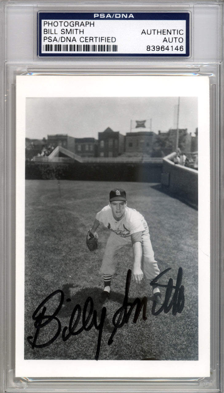Billy G. Smith Autographed 3.5x5.5 Photo St. Louis Cardinals PSA/DNA #83964146