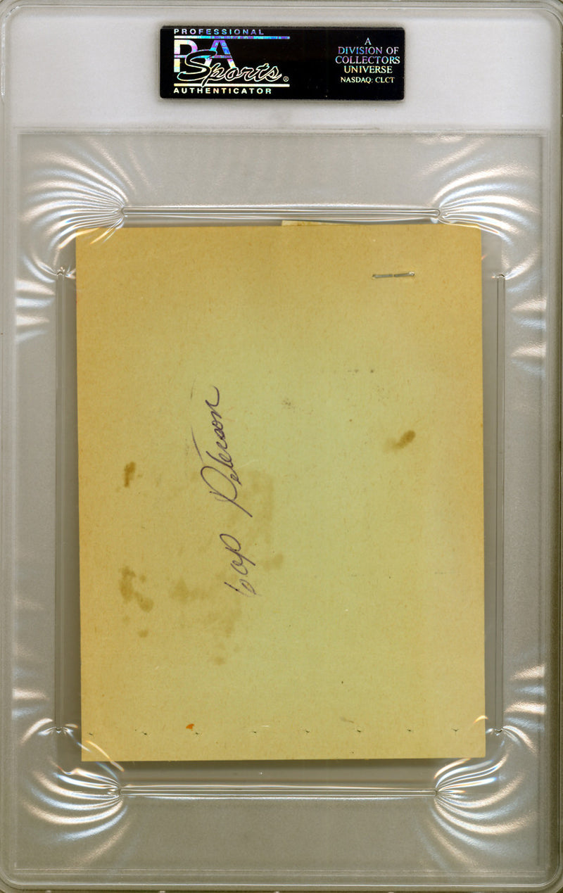 Cap Peterson & Ron Fairly Autographed 4.5x6 Album Page PSA/DNA #83964264