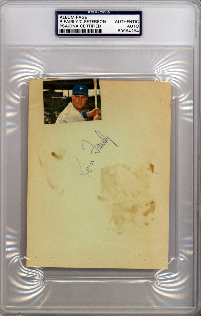 Cap Peterson & Ron Fairly Autographed 4.5x6 Album Page PSA/DNA #83964264