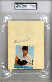 Charley Smith & Dennis Bennett Autographed 4.5x6 Album Page PSA/DNA #83964287