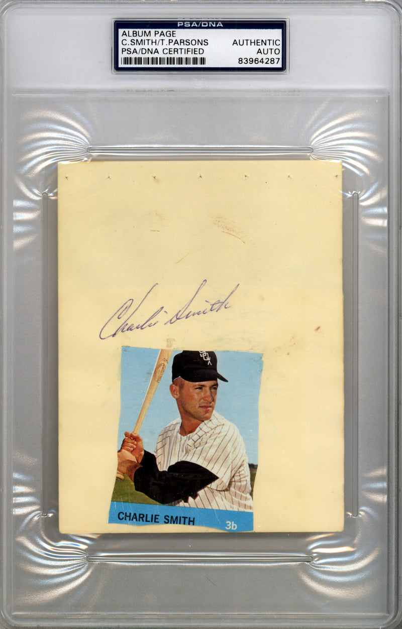 Charley Smith & Dennis Bennett Autographed 4.5x6 Album Page PSA/DNA #83964287