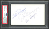 Joe DiMaggio, Vince DiMaggio & Dom DiMaggio Autographed 3x5 Index Card DiMaggio Brothers PSA/DNA #84195083