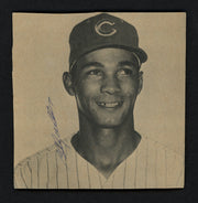 Billy Williams Autographed 4x4 Newspaper Page Photo Chicago Cubs SKU #156631
