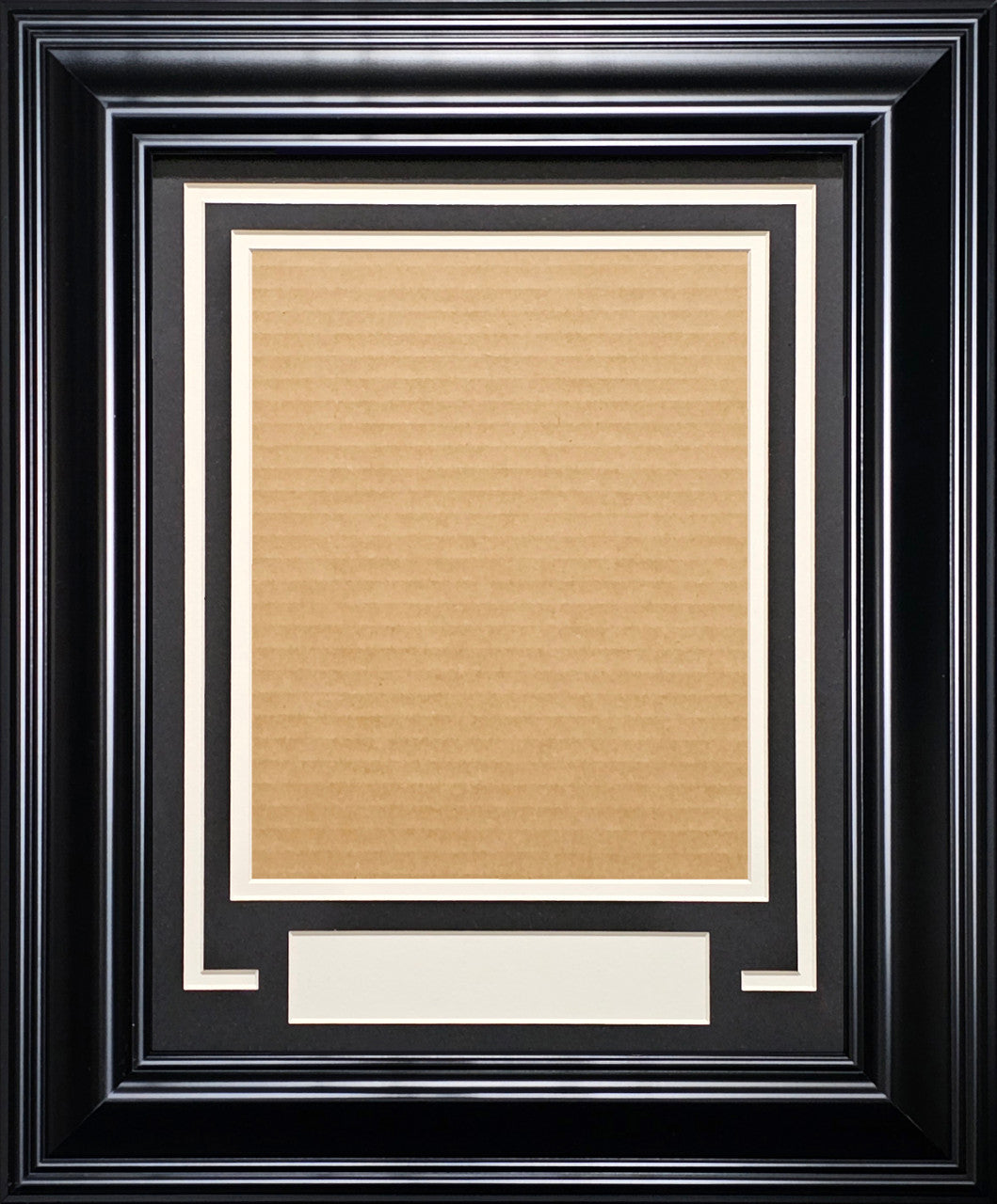 Black Vertical 8x10 Photo Framing Kit  With Nameplate Stock #214106