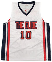 Team USA Clyde Drexler Autographed White Jersey JSA Stock #197003