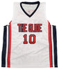 Team USA Clyde Drexler Autographed White Jersey JSA Stock #197003