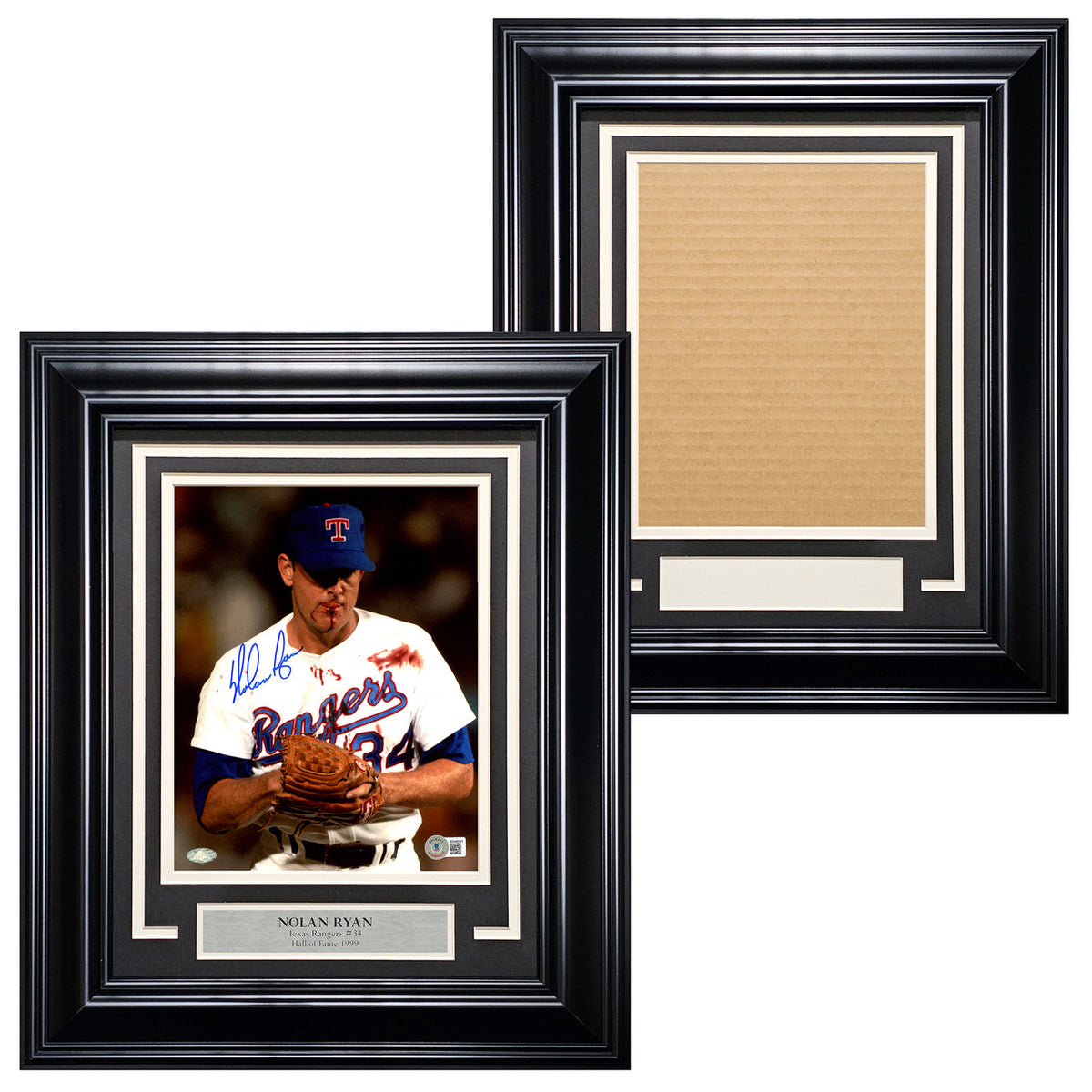 Black Vertical 8x10 Photo Framing Kit  With Nameplate Stock #214106
