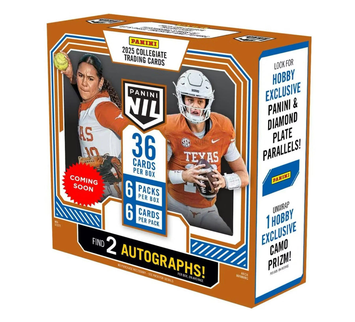 2025 Panini Texas Longhorns Multi-Sport Hobby Box