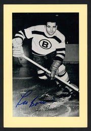 Leo Boivin Autographed 1944-63 Beehive 4.5x6.5 Photo Boston Bruins SKU #160667