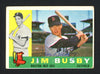 Jim Busby Autographed 1960 Topps Card #232 Boston Red Sox SKU #165342