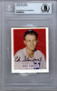 Ed "Eddie" Stewart Autographed 1949 Bowman Reprint Card #173 Washington Senators Beckett BAS #9888149