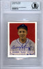Buddy Rosar Autographed 1949 Bowman Reprint Card #138 Philadelphia A's Beckett BAS #9888155