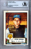 Myron Ginsberg Autographed 1952 Topps Reprint Card #192 Detroit Tigers Beckett BAS #9888173