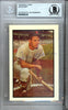Jim Busby Autographed 1953 Bowman Reprint Card #15 Washington Senators Beckett BAS #9888230