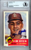 Jim Dyck Autographed 1953 Topps Archives Card #177 St. Louis Browns Beckett BAS #9888234