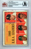 Art Ditmar, Frank Baumann & Hal Brown Autographed 1961 Topps Card #46 E.R.A. Leaders Beckett BAS #9889001